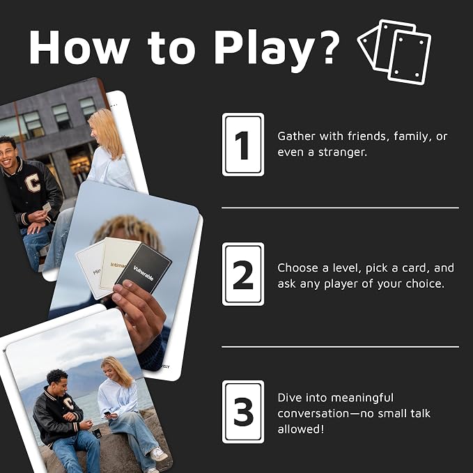 Substance Card Game - 90 Conversation Cards for Adults, Couples, Friends, Co-Workers, Strangers - Meaningful, Deep Conversation Started Card Game for Game Night or Date Night - 2-6 Players