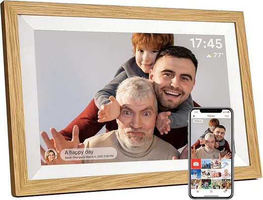 10.1 Inch Frameo WiFi Digital Picture Frame for Parents | Instant Photo & Video Sharing,1280x800 HD IPS Touch Screen, 32GB Storage,microSD Card Support,Private Sharing