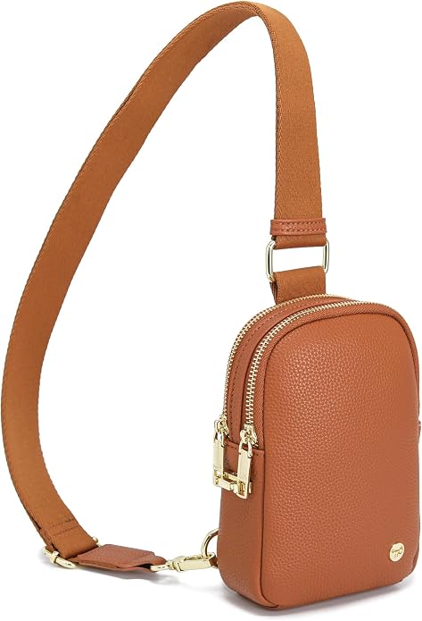 Lightweight Small Crossbody Sling Bag for Women | Mini Travel Purse,Multi-pocket with Card Slots,Durable Vegan Leather,Everyday Carry