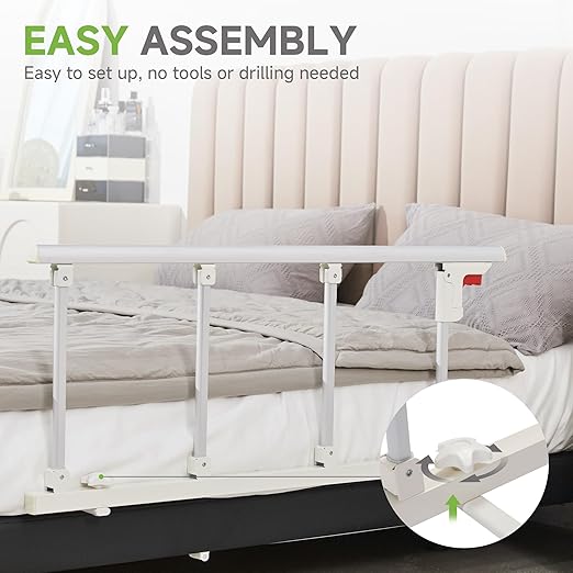 Real Relax Bed Rails for Elderly Adults Safety, Folding Bed Railings for Seniors Fit Full Twin King Queen Size, for Elderly Adults Rail Assist for Seniors Safety Bed, 37.8" x16.3"
