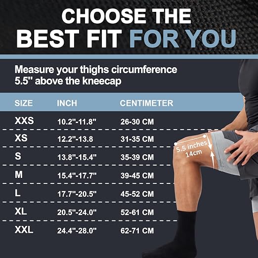GOOGAH Knee Compression braces 1-Pack - Pain Relief Support for Arthritis, ACL & Meniscus Tears | Breathable Nylon Knee Sleeves for Men & Women | Sizes XXS-2XL