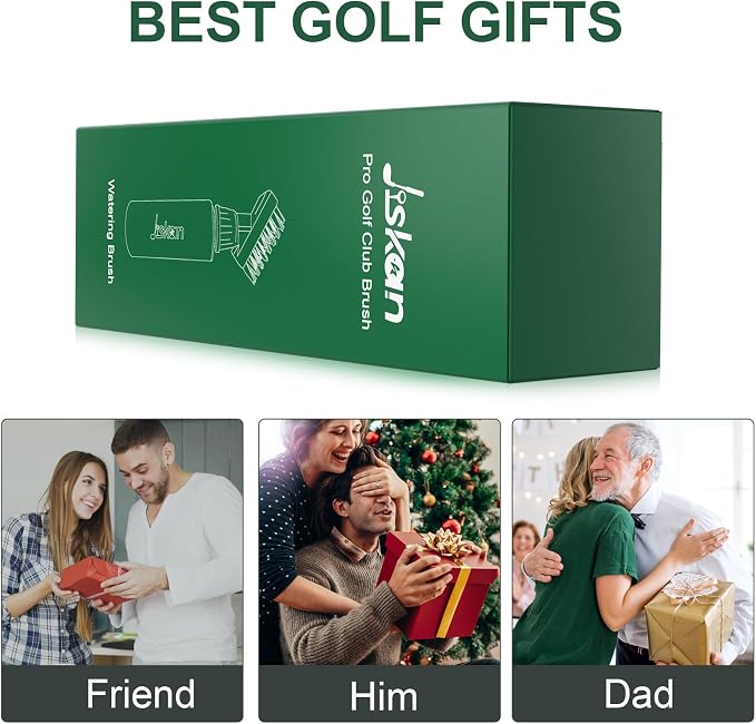 Jiskan Pro Golf Club Cleaner Includes Water Golf Club Brush Golf Towel Golf Accessories for Bag Essentials Golf Accessories for Men Best Golf Gifts for Men/Women