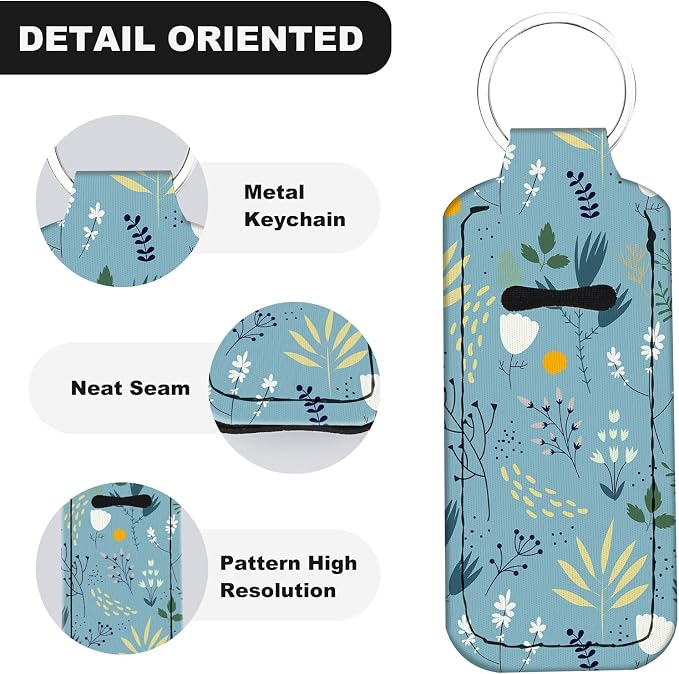 Chapstick Holder Keychain Lip Balm Holder with Clip