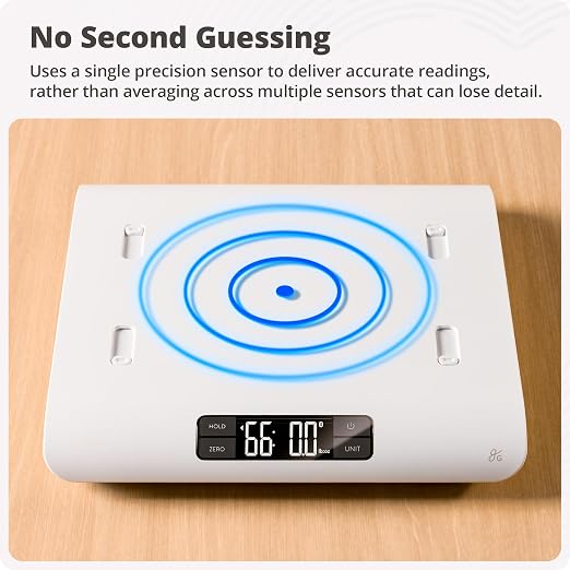 Greater Goods Medical-Grade Baby Scale – FDA Class I Device, Digital Infant & Toddler Scale, 0.1 oz Precision Sensor, 2.3–66 lb Range, Consistent Readings for Wiggly Babies, Skin Contact Tested