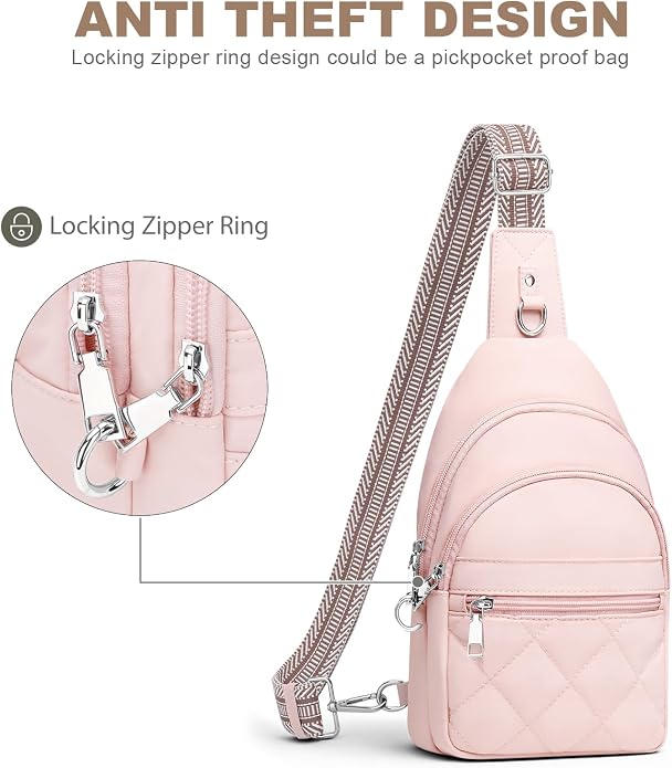 Sling Bag for Women, Anti-Theft RFID Crossbody Purse Travel