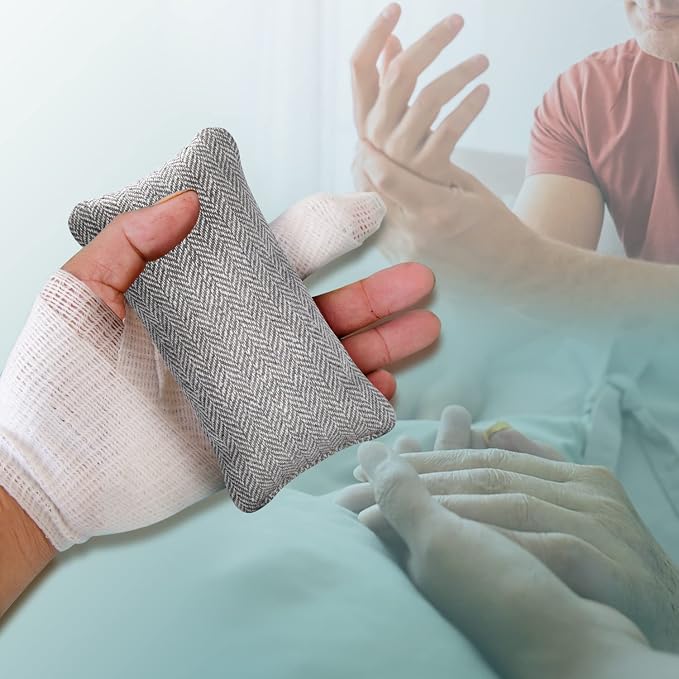 SWISSELITE Hand Contracture Cushion, Hand Grab Pad | Palm Grip with Elastic Band or Separator, Stroke Recovery, Help with Hand Rehabilitation