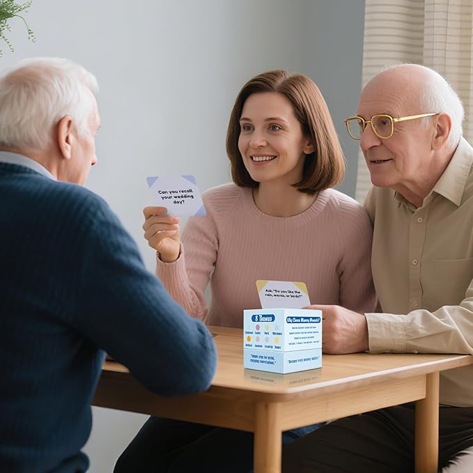 Conversation Cards for Dementia – Dementia Activities for Seniors with Alzheimer’s | Memory & Reminiscence Cards for Families and Caregivers