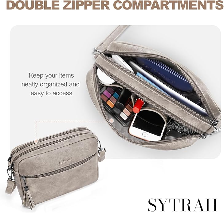 Anti-Theft Crossbody Purse for Women Travel Shoulder Bag