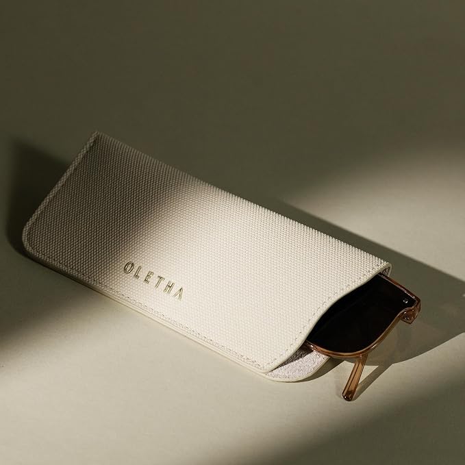 OLETHA Aesthetic Soft Glasses Case, Slip-in Design