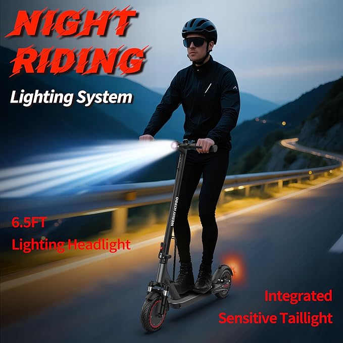 Electric Scooter, 10"/8.5" Solid Tire, 500W/350W Powerful Motor & 19/22 MPH Top Speed, 28/25/22/16 Miles Long Range, Folding E Scooter with Dual Braking for Teens and Adults
