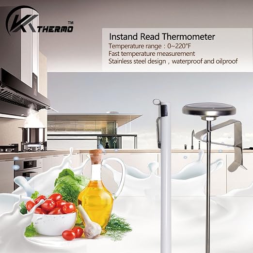 Instand Read 2-Inch Dial Thermometer,Best for The Coffee Drinks,Chocolate Milk Foam