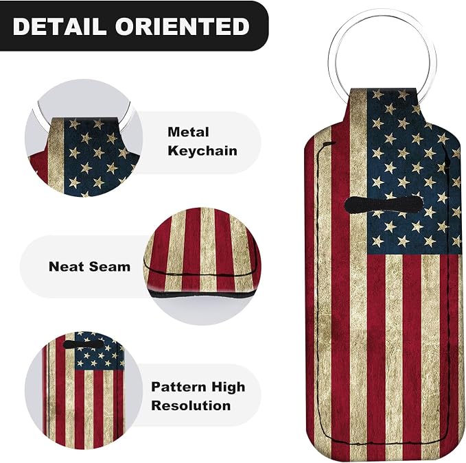 Chapstick Holder Keychain Lip Balm Holder with Clip