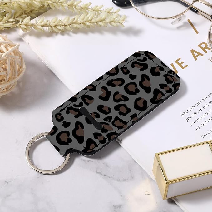 Chapstick Holder Keychain Lip Balm Holder with Clip