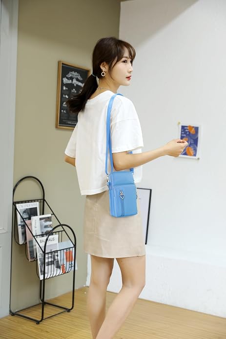 Small Crossbody Bag for Women - Mini Phone Purses with Crossbody Strap and Wallet - Nylon Arm Bag