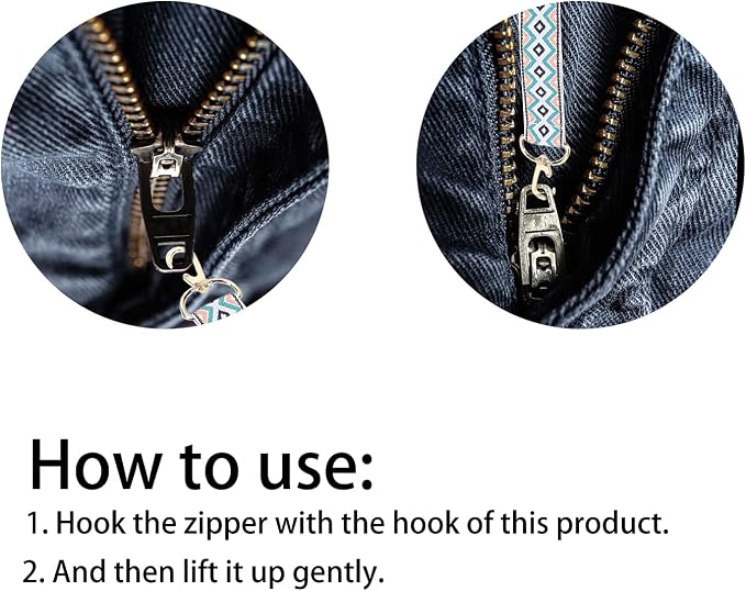 Yosoo Health Gear Dress Zipper Helper, Easy Zipping Up Down Zip Belt, Back Button Zipper Puller, 30.31 x 0.79in Easy Zipping Assist Band with Hook