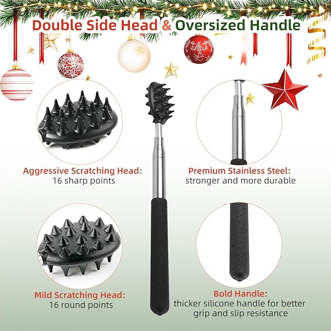 WOVTE Back Scratcher Stocking Stuffers for Men Women Adults