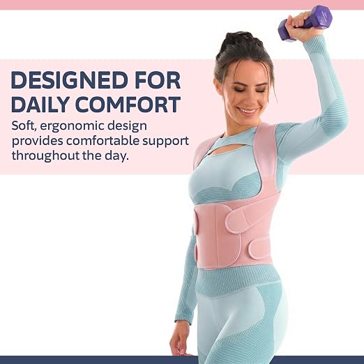 Selbite Back Brace Women and Men, Back Brace for Upper and Lower Back Pain Relief, Full Back Support with Adjustable Straps, Breathable and Comfortable