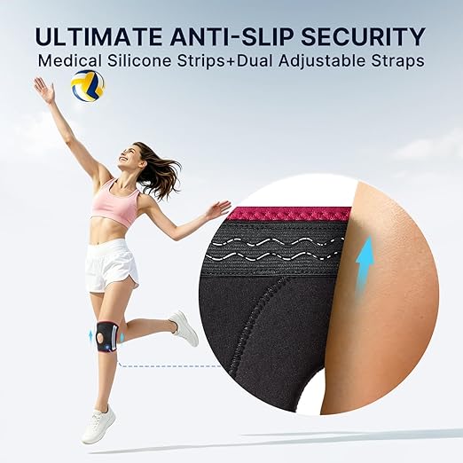 Fit Geno KneeXpert Knee Brace with Side Stabilizers & Patella Gel Pad – Adjustable Compression Support for Knee Pain Relief, Meniscus, ACL, Arthritis, Sports, Running - XS/S
