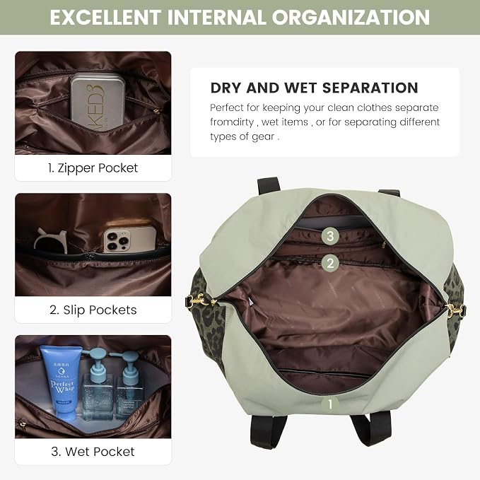 LOVEVOOK Weekender Bag for Women, Large Duffle Bag for Travel with 2 Packing Cubes, Carry on Overnight Bag with Shoe Compartment, Mom Hospital Bags for Labor and Delivery