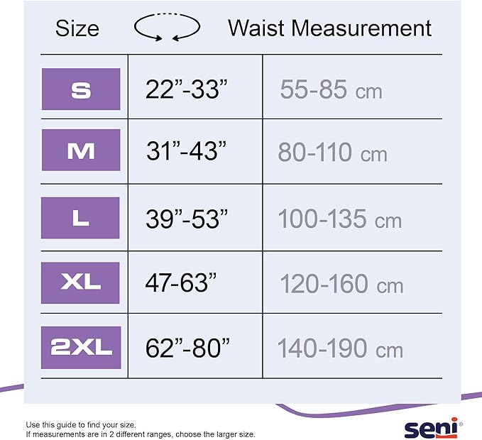 Seni Active Super Plus Unisex Adult Incontinence Underwear, Heavy Absorbency, Pull On Disposable Overnight Underwear for Men & Women (XX-Large, 48, Count)