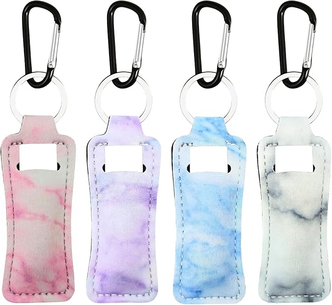 Chapstick Holder Key Chain Lipstick Holder Lip Balm Holder Keychain | Stocking Stuffers Gift, Compatible with Chapstick, Lip Balm and Lipstick, Bag Charm Accessories, Gifts for Women Friend