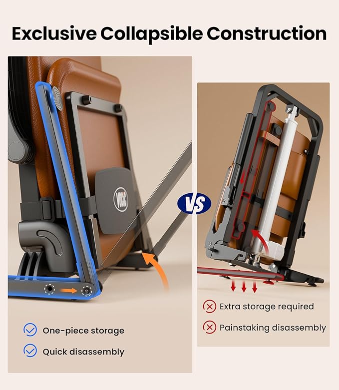 VOCIC Upgrade Electric Floor Lift for Elderly Falls, Heavy Duty Lift Chair with T-stabilized Base, Help You Get Up from Floor, Support Up to 440 LBS, AX15 (Orange)