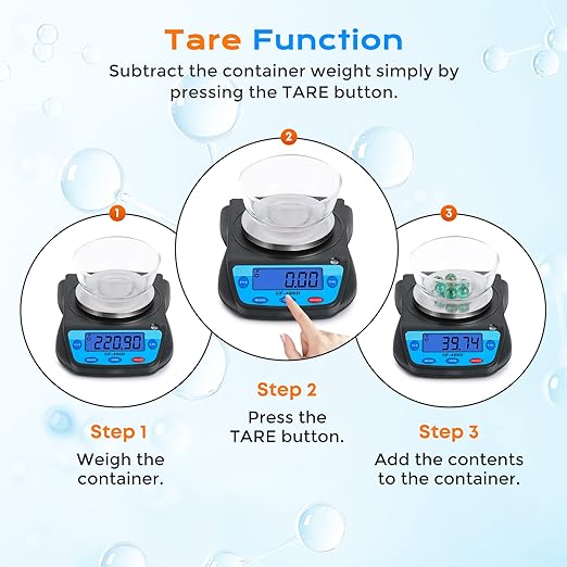 Bonvoisin Digital Lab Scale 600g x 0.01g Precision Electronic Scale LCD Display Analytical Balance Jewelry Scale Scientific Scale 0.01g Accuracy