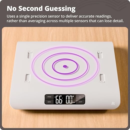 Greater Goods Digital Baby Scale – Dependable Infant & Toddler Weighing, Easy-to-Read Display with lb/kg Modes, Hold Function for Movement, Collapsible Design, 66 lb Capacity (Non-Connected)