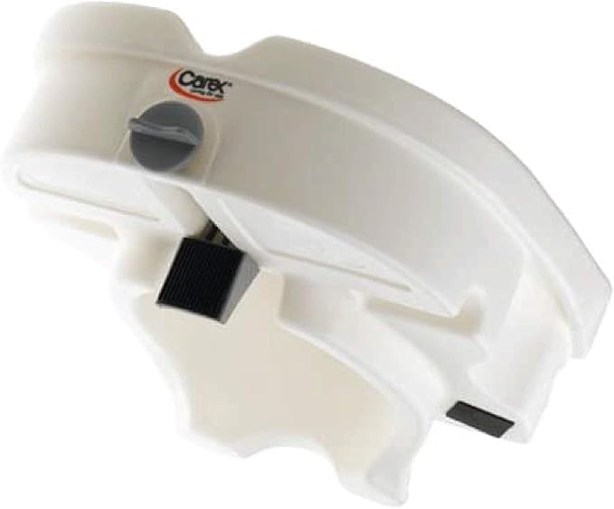 Carex E-Z Lock Raised Toilet Seat, Elongated Toilet Seat Riser, Adds 5 Inches of Height, 300 lbs Capacity, Elevating and Raising Seat for Elderly and Handicap, Universal, Slip-Resistant, White