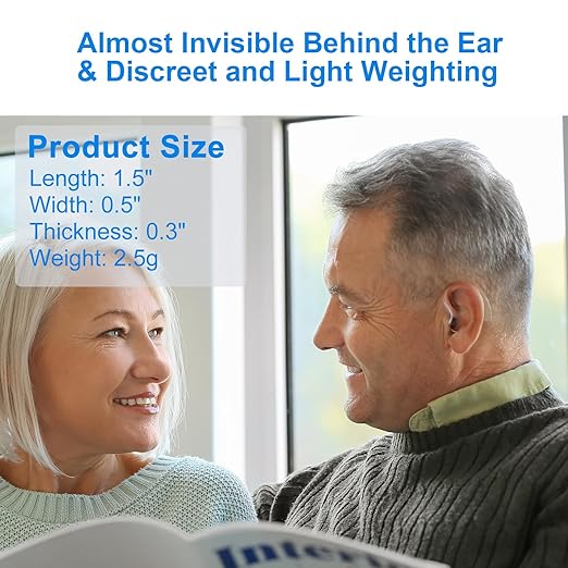 BLJ Hearing Aid V206 Amplifier for Adults and Seniors, Digital Sound Amplifier Device to Assist and Aid Hearing, Lightweight with Digital Noise Reduction and Feedback Cancelling