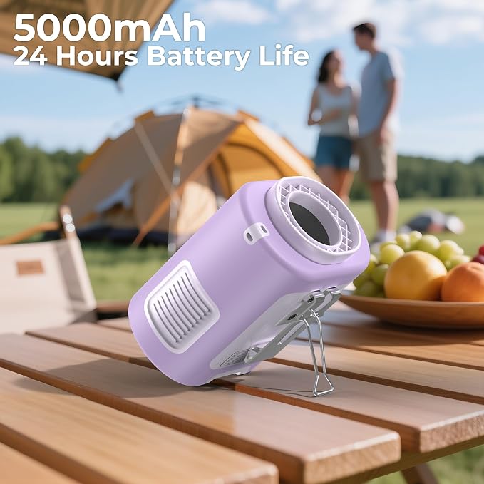 AMACOOL Mini Portable Waist Fan Clip on, 13000RPM Wearable Shirt Belt Fan | Birthday Gifts for Mother Mom Her Girl, Rapid-Cooling Personal Neck Fans for Women Men Outdoor Work Jobsite Travel Camping