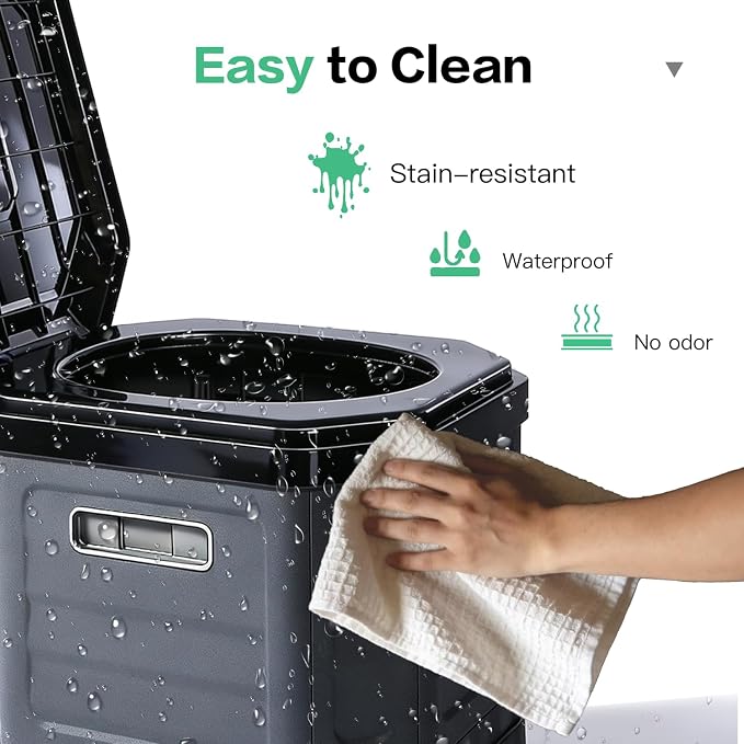 Camping Toilet for Adults - Portable Folding Toilet with Lid,Travel Portable Potty for Adults,Porta Potty Car Portable Potty