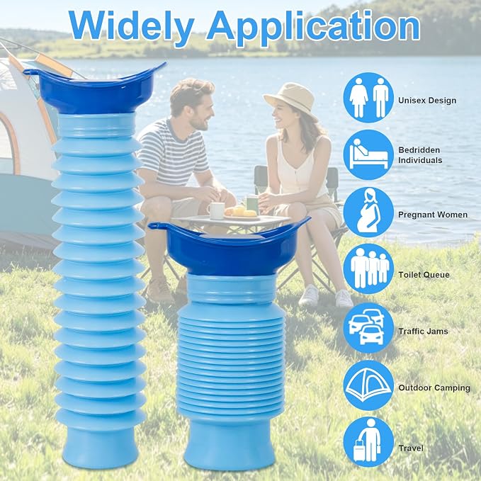 Pee Bottles for Men,Portable Urinal for Men,Collapsible Urine Bottle 750ML | Car Urinals for Men and Women,Emergency Urinal Bottle Shrinkable Pocket Toilet for Travel,Camping,Traffic Jam,Road Trips
