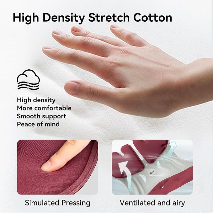 BKT Ergonomic Seat Cushion - Lumbar Support Pillow for Office Chair & Floor | Premium upgraded materials for long sitting. Comfort for students, nursing mothers, office workers and outdoor fishing trips