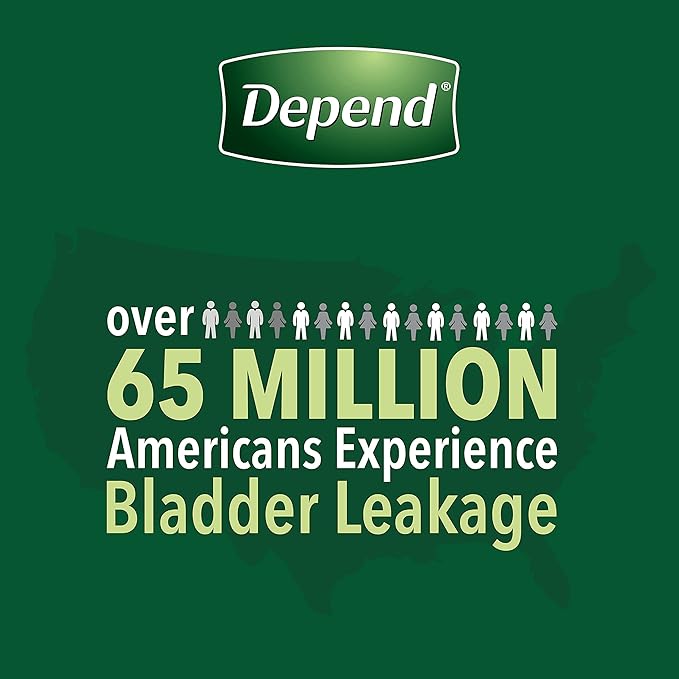 Depend FIT-Flex Incontinence Underwear for Men, Maximum Absorbency, Disposable, Extra-Large, Grey, 15 Count (Pack of 4)
