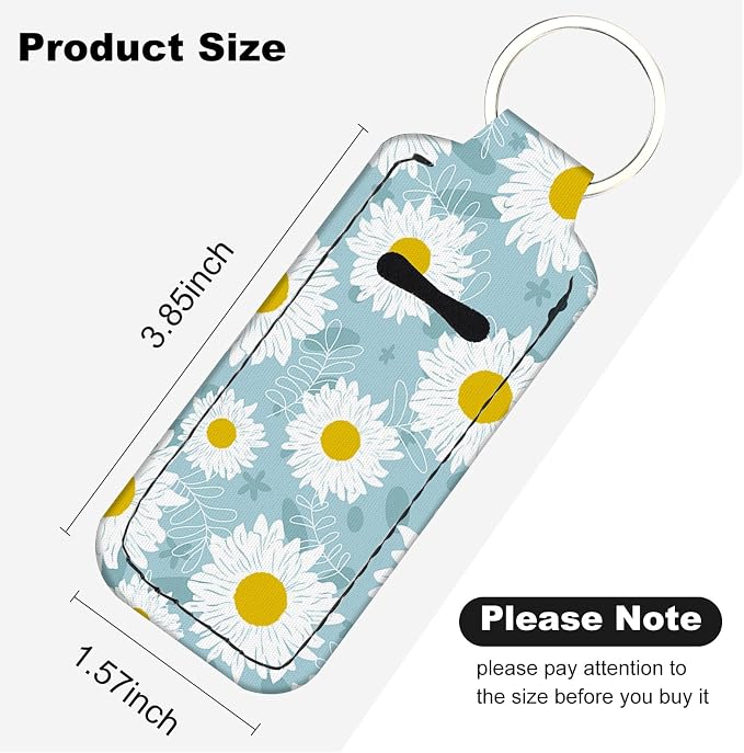 Chapstick Holder Keychain Lip Balm Holder with Clip