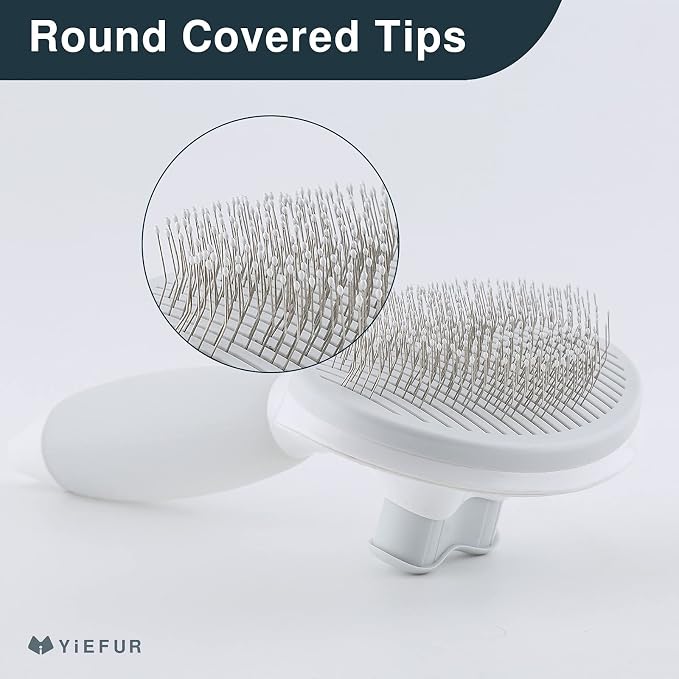 Cat Hair Brush,Cat Brush for Shedding,Soft Silicone Self Cleaning Brushes for Short and Long Haired Cats for Grooming and Shedding