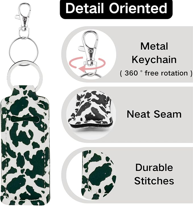 Chapstick Holder Key Chain Lipstick Holder Lip Balm Holder Keychain | Stocking Stuffers Gift, Compatible with Chapstick, Lip Balm and Lipstick, Bag Charm Accessories, Gifts for Women Friend