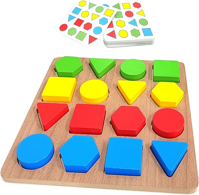Puzzles Gifts for Dementia,Alzheimers Activities & Memory Games for Seniors,Geometric Cognitive Products for Elderly