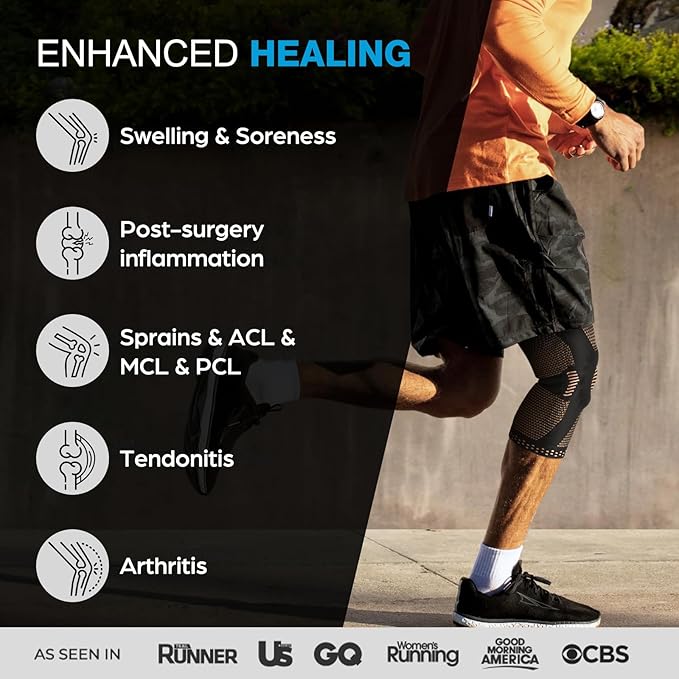 NEENCA Professional Knee Brace for Pain Relief, Medical Knee Support with Patella Pad & Side Stabilizers, Compression Knee Sleeve for Meniscus Tear, ACL, Joint Pain, Runner, Workout (Copper, X-Small)