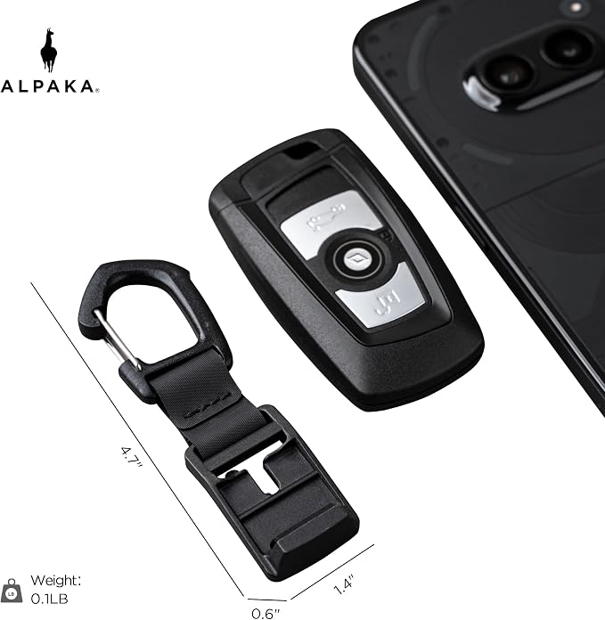 ALPAKA HUB Carabiner Quick Release Keychain with Magnetic Belt Clip | EDC Carabiner for Keys, Tactical Gear & Backpack Accessories,Attach to ALPAKA Sling Bag, Belt Loops