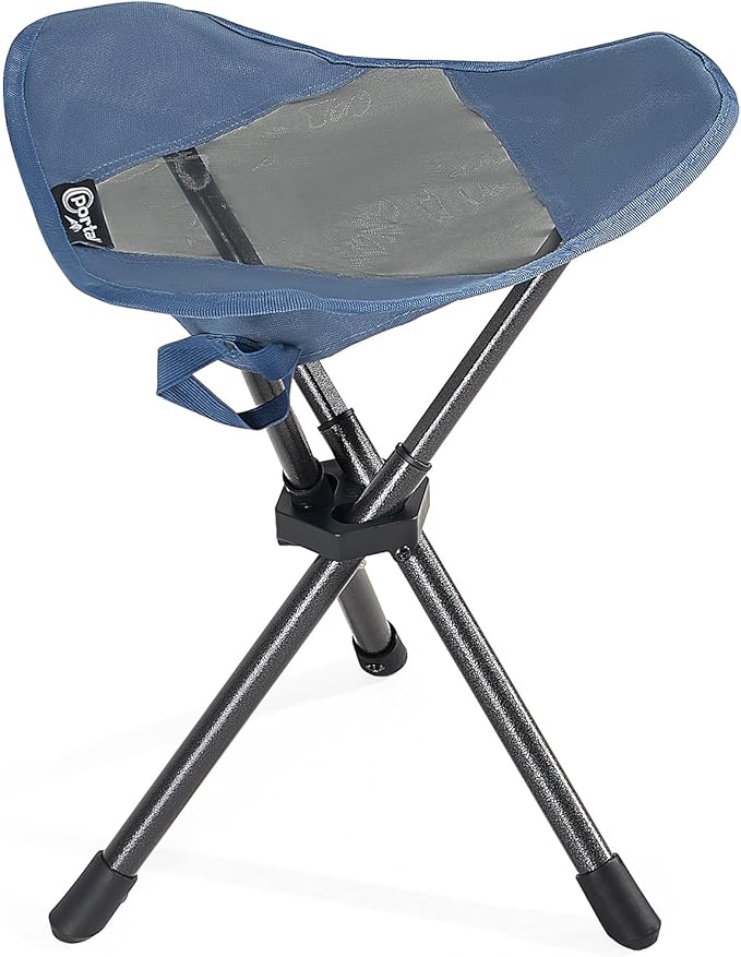 Portal Tall Folding Tripod Stool for Adults, Lightweight Camping Chair