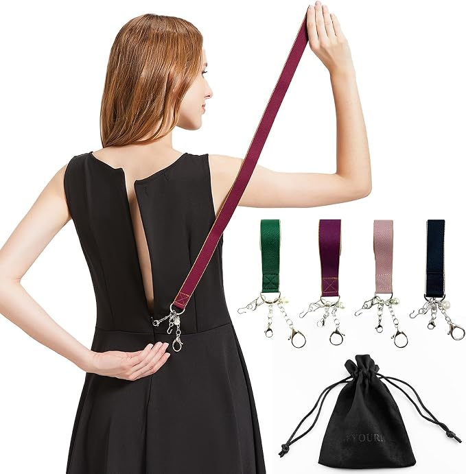 FYOURH Dress Zipper Pull Helper - Zipper Assistant for Elderly & Alone - Green