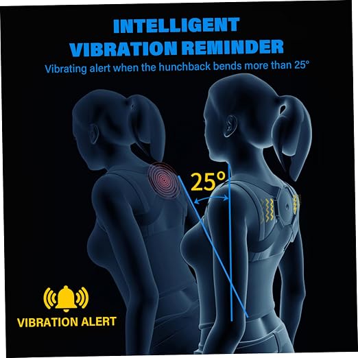 Smart Posture Corrector Adjustable Soft Comfortable Back Straightener Posture Corrector with Smart Sensor Vibration Reminder for Kids Adults, Back Straightener Corre