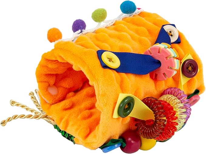 Sensory Blanket for Adults with Dementia, Dementia Activities for Seniors, Alzheimer's Products, Sensory Board with Buttons & Textures, Anxiety Relief Gifts for Elderly