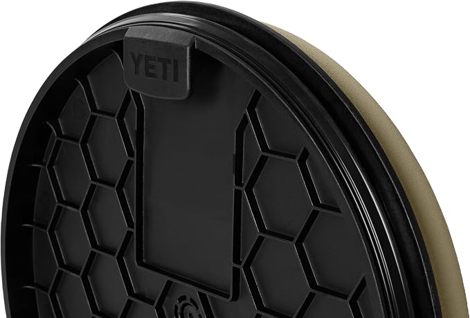 YETI 5 Gallon LoadOut Bucket 360-Degree Swivel Seat, Heavy Duty Foam Cushion for Dove/Duck Hunting, Fishing, Baseball, Gardening and Camping, Tan