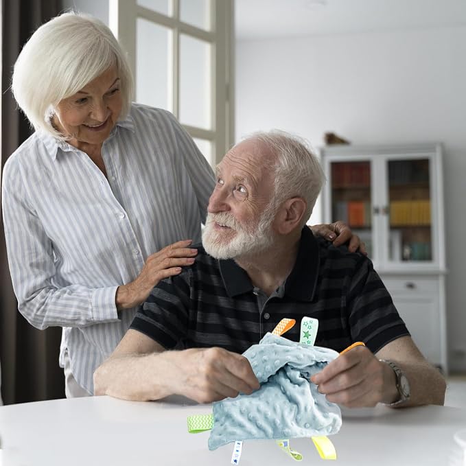 Fidget Blanket for Adults with Dementia,Dementia Fidget Toys for Elderly | Alzheimers Products for Elderly,Sensory Mat for Senior,Activities for Alzheimers Patients,Dementia Must Haves ﻿ ﻿