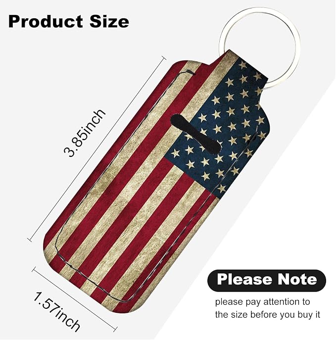 Chapstick Holder Keychain Lip Balm Holder with Clip
