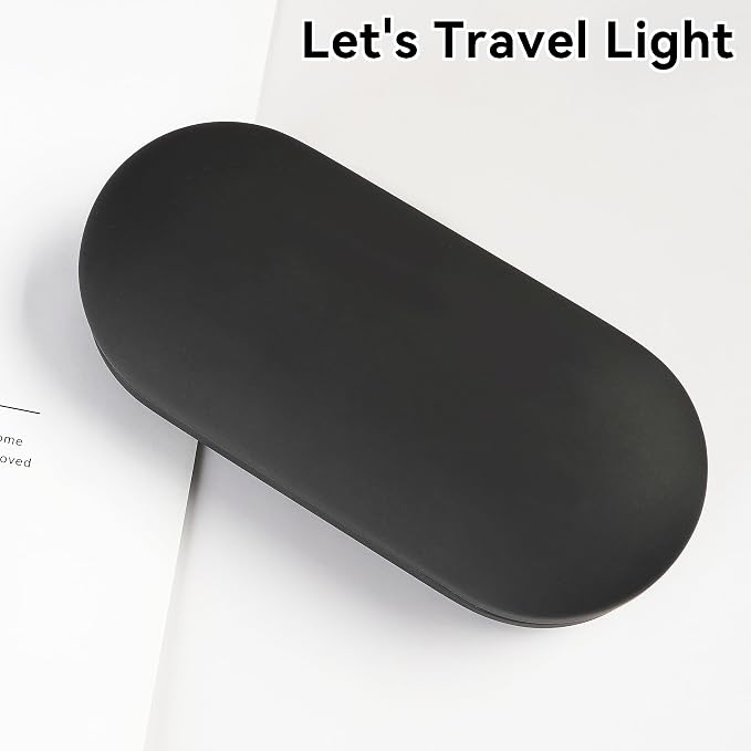 Eyeglass Case Double Sided Travel Size Portable Contact Lens Box 2 in 1 | Multifunction With Tool for Daily Outdoor Office