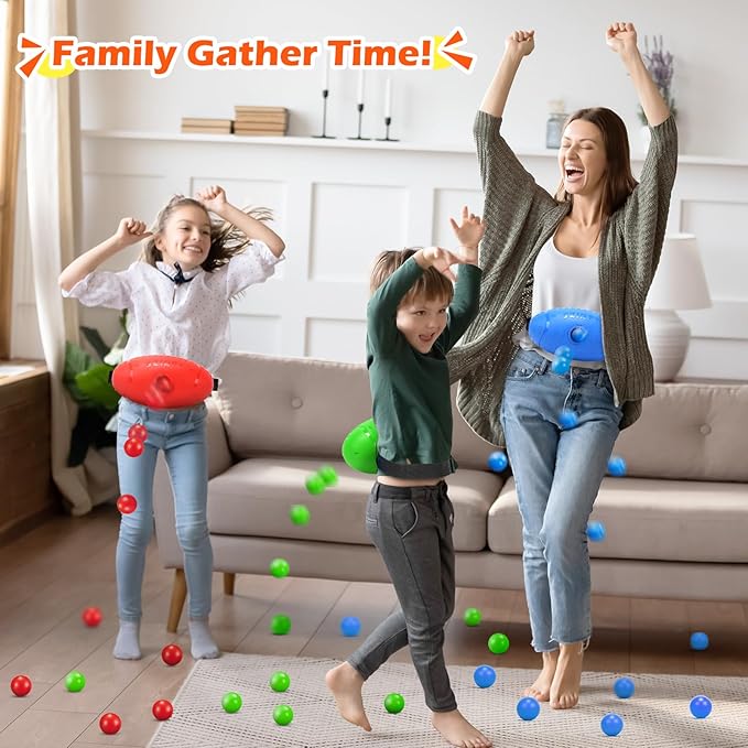 Skirfy Shaking Swing Balls Party Game,3 Pack Floor Game Party Favor Carnival Birthday Game for Kids Adult with 60 Balls, Outdoor Indoor Toys for Boys Girls, New Years Party Games Kids Toys